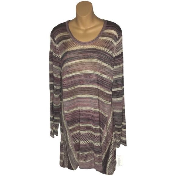 Style & Co NWT Open Knit Tunic Dress Size XL - Picture 1 of 11